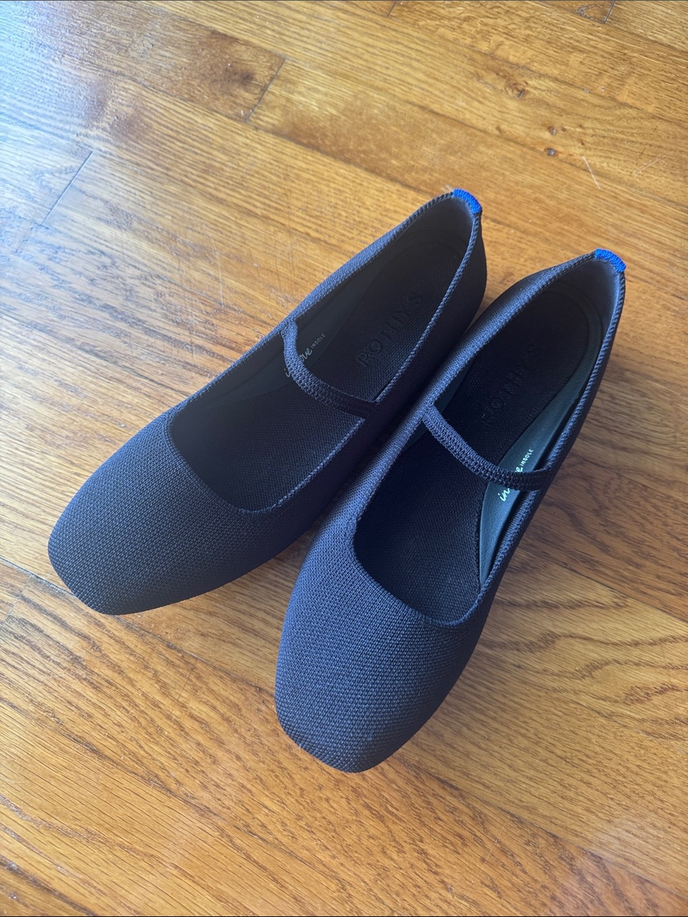 Rothy's Black square toe Mary Jane